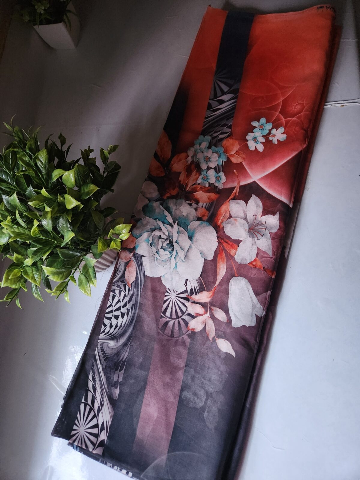Flowery Sudanese toub digital printed. - Image 4