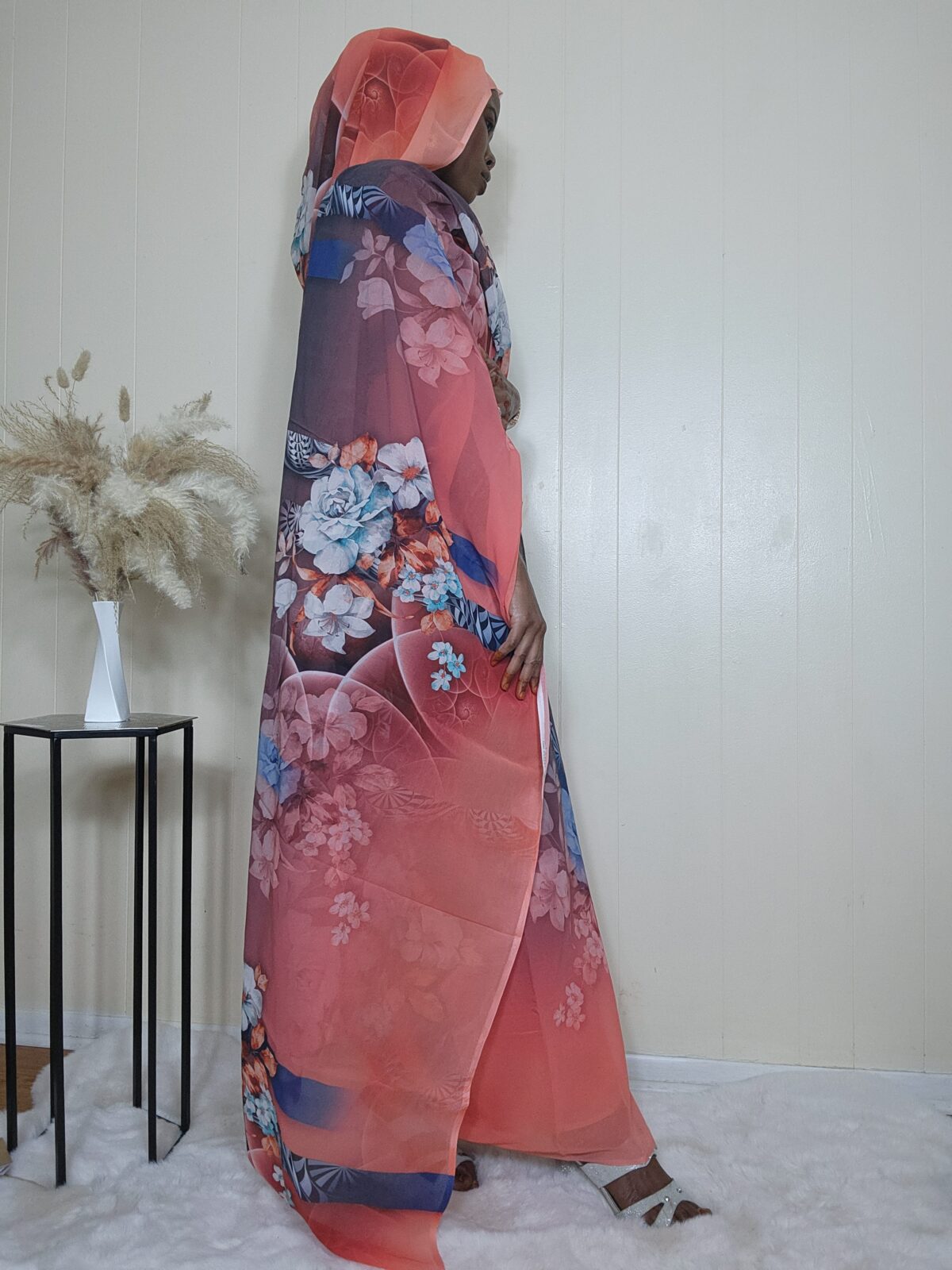 Flowery Sudanese toub digital printed. - Image 2