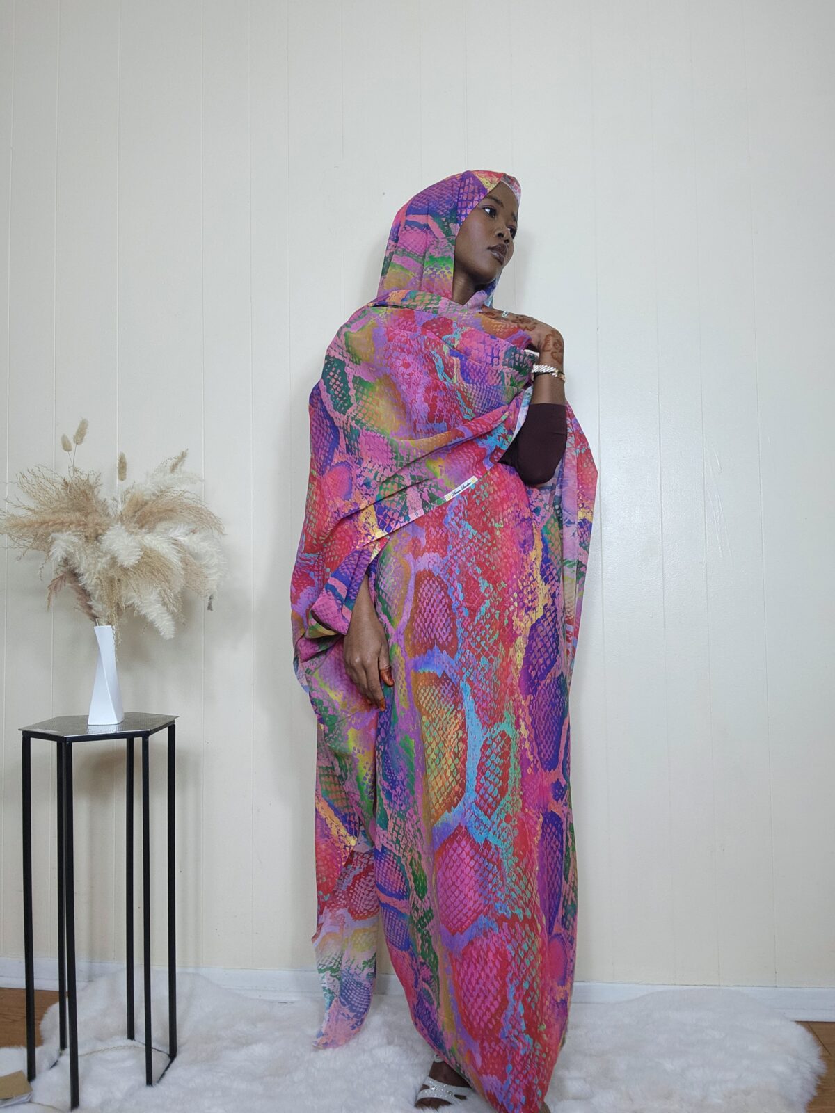 Crocodile print Sudanese Toub - Image 4