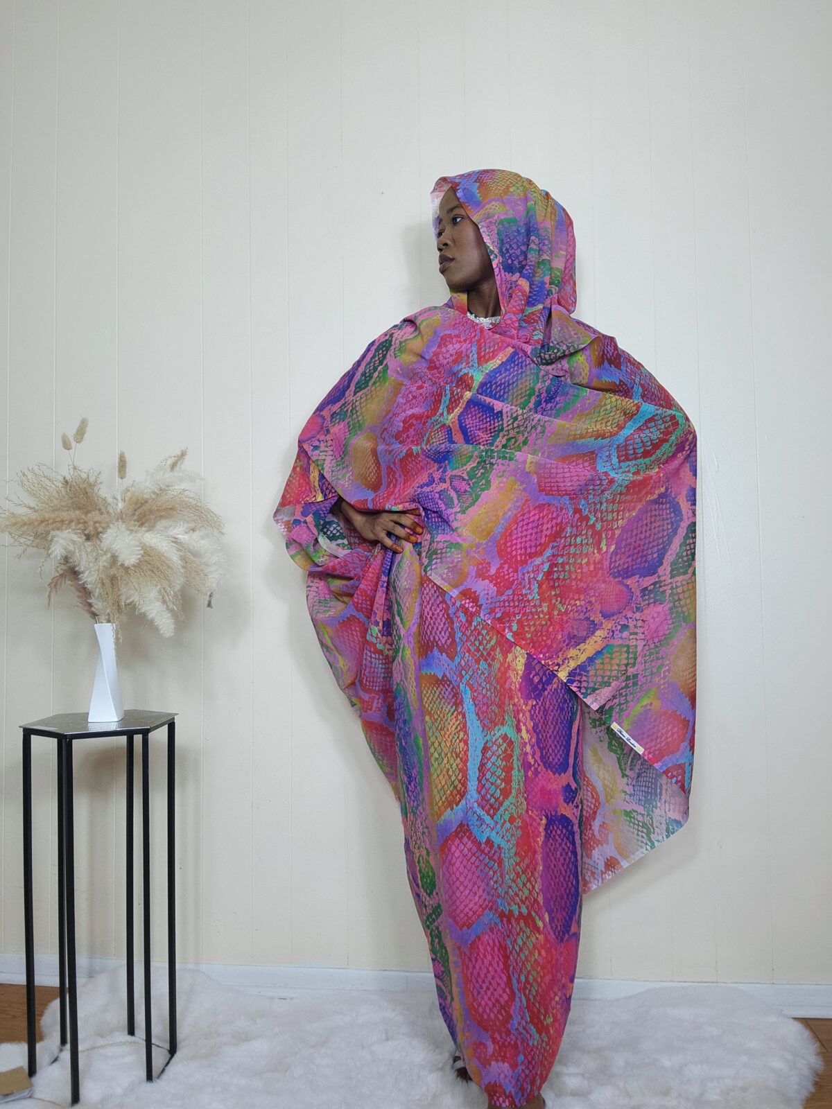 Crocodile print Sudanese Toub - Image 2