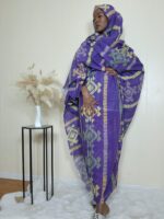 Sudanese Toub Cotton Fabric, East African Maxi Dress, Digital Print Lafaya - Image 5