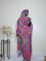 Sudanese Toub Cotton Fabric, East African Maxi Dress, Digital Print Lafaya - Image 3