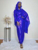 Gold Lurex Chiffon Sudanese Toub, East African Fabric. - Image 5