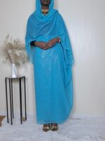 Gold Lurex Chiffon Sudanese Toub, East African Fabric. - Image 3