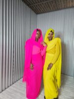 Sudanese Chiffon plain toub thoub lafaya boubou east African lafaya. Picnic dress toub Summer dress - Image 2